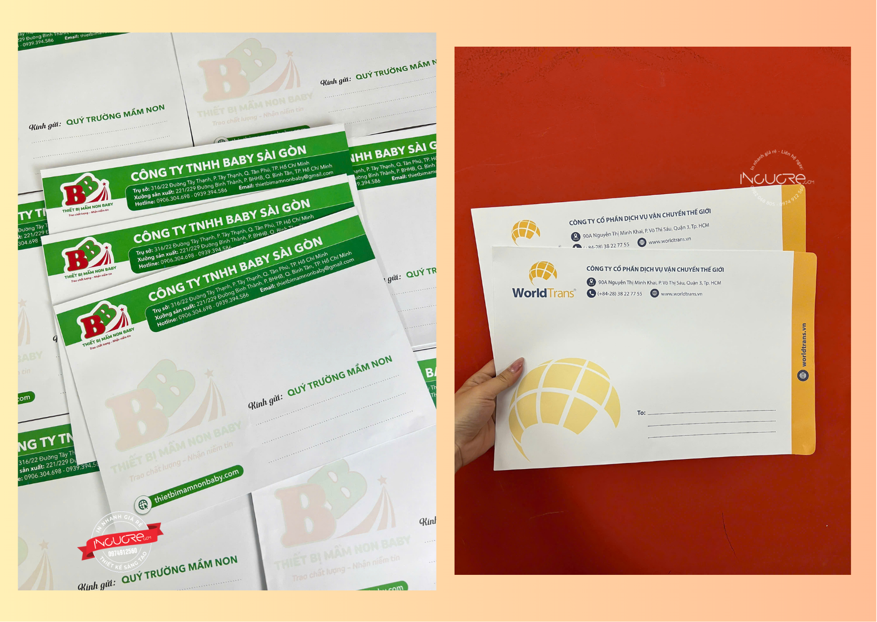 thiết kế bao thư