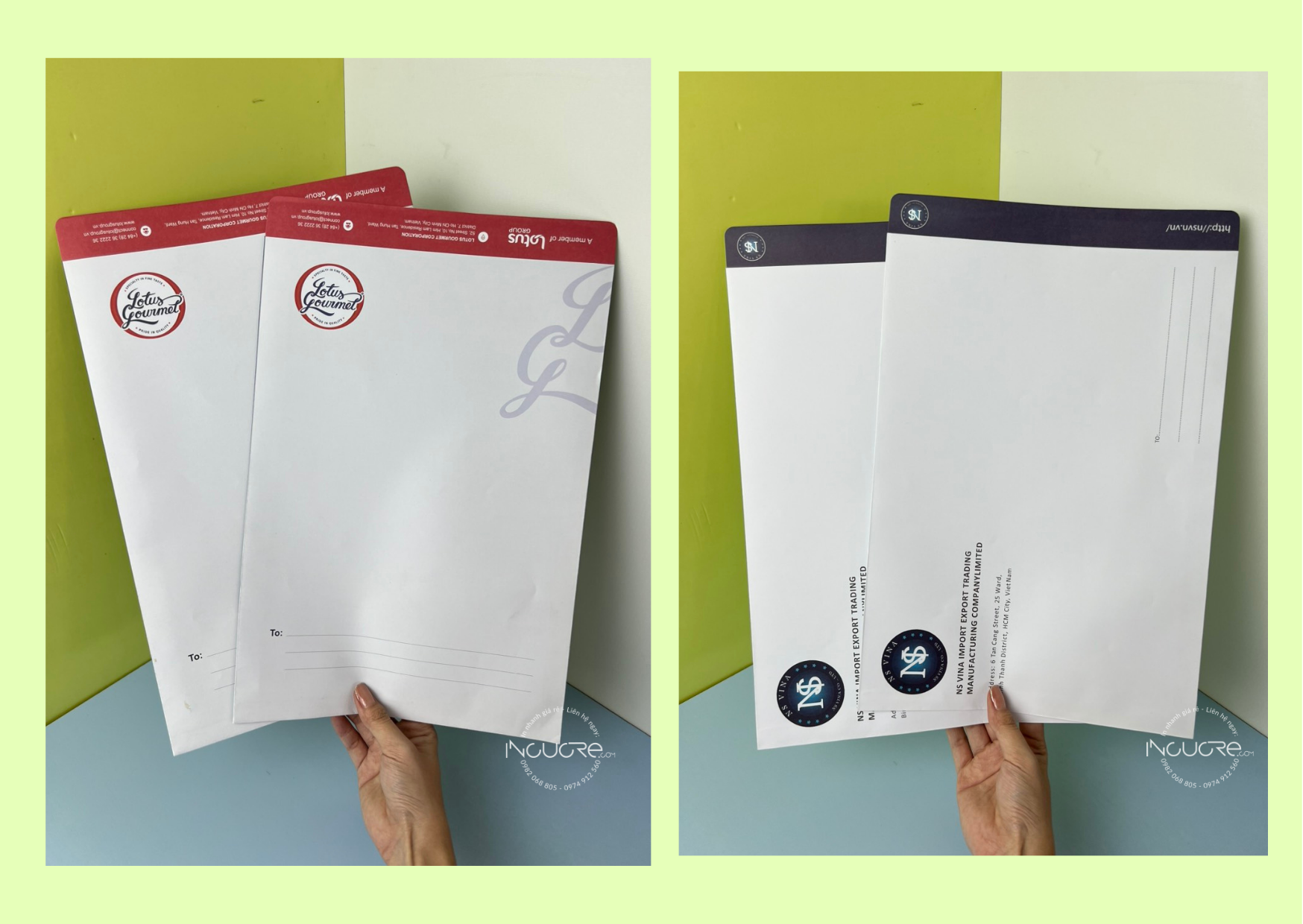 in bao thư công ty