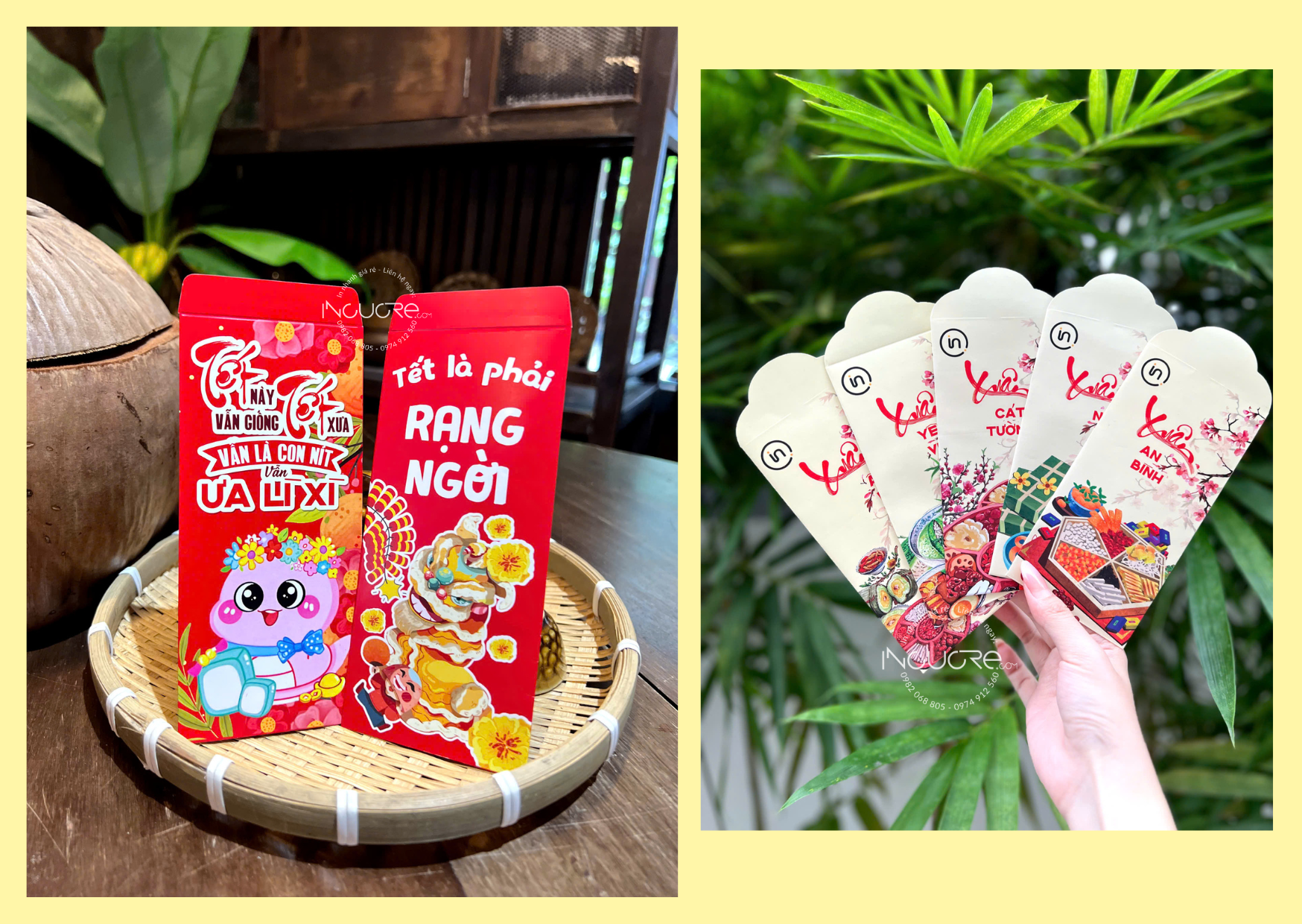 in bao lì xì số lượng ít