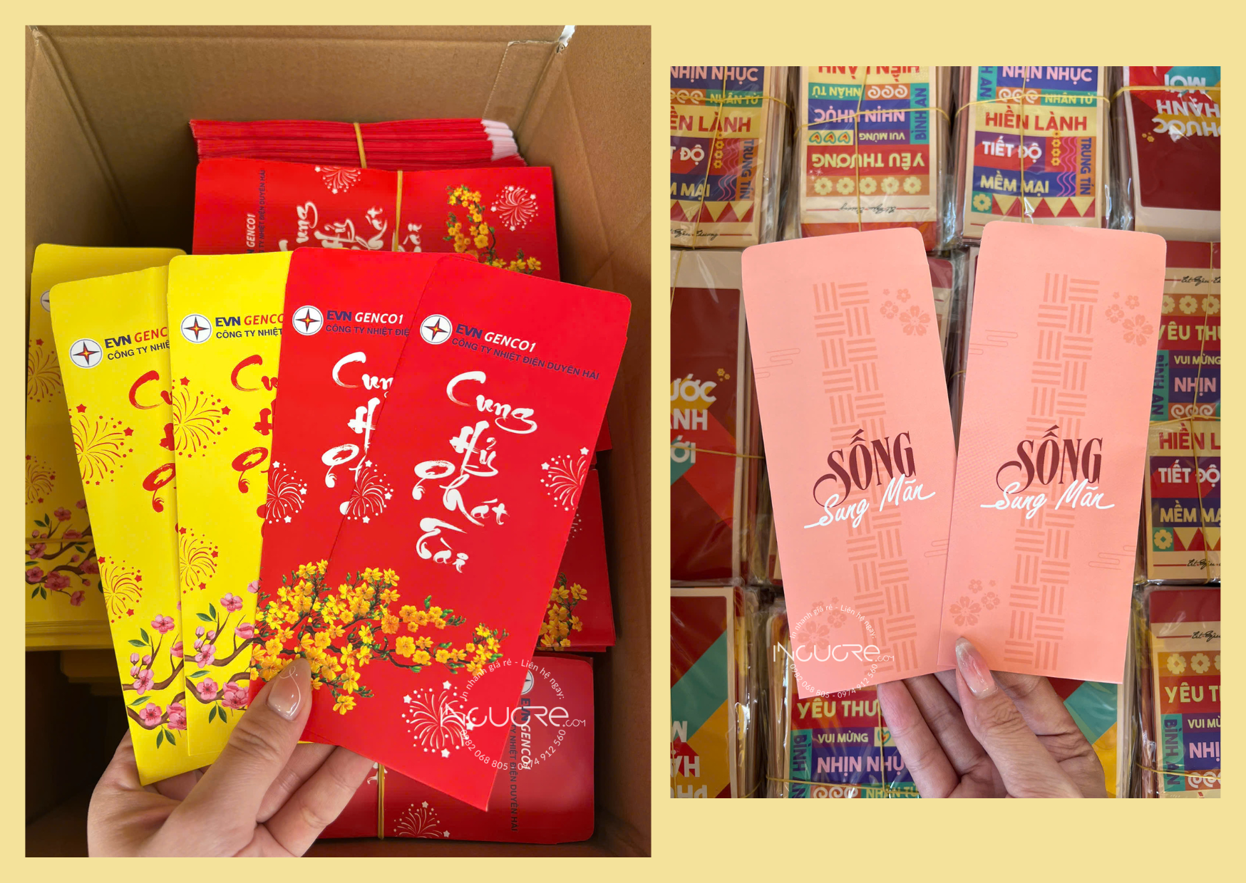 in lì xì quận Tân Phú