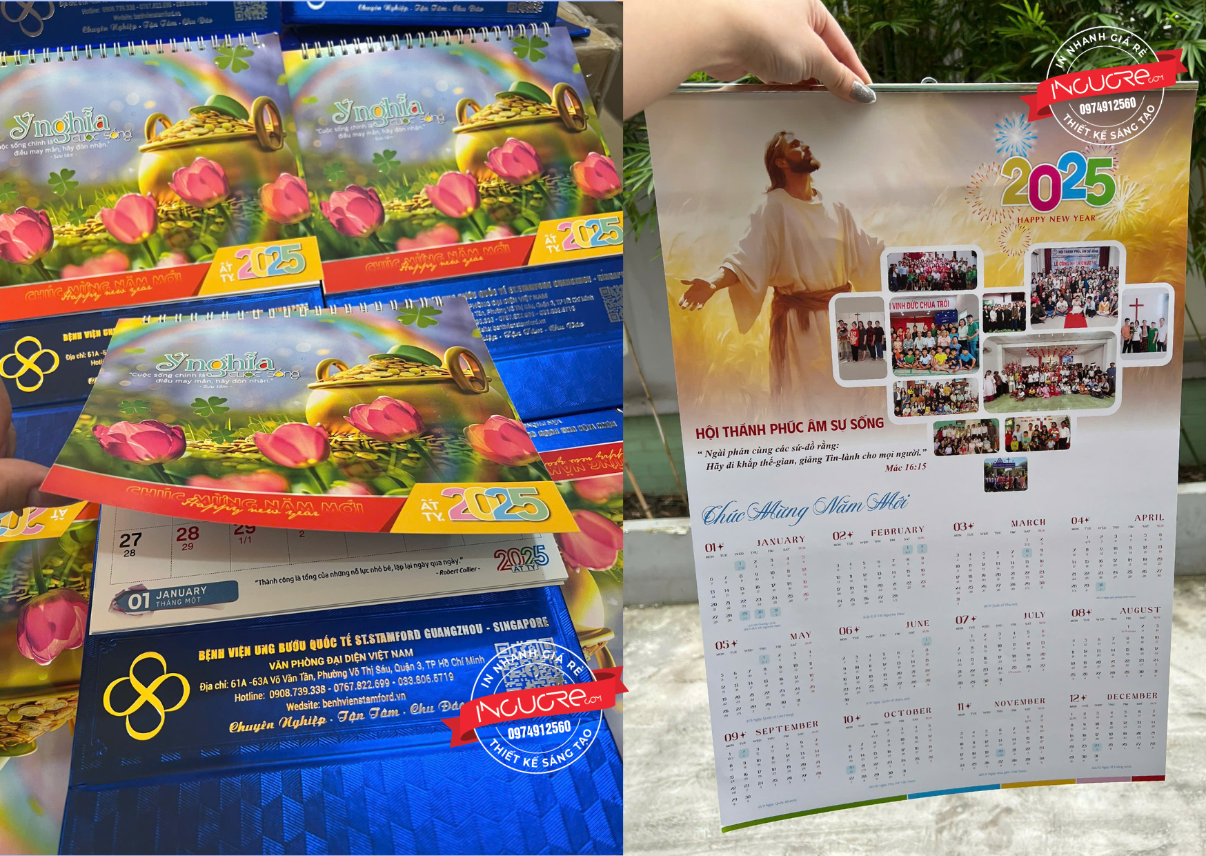 thiết kế lịch tết