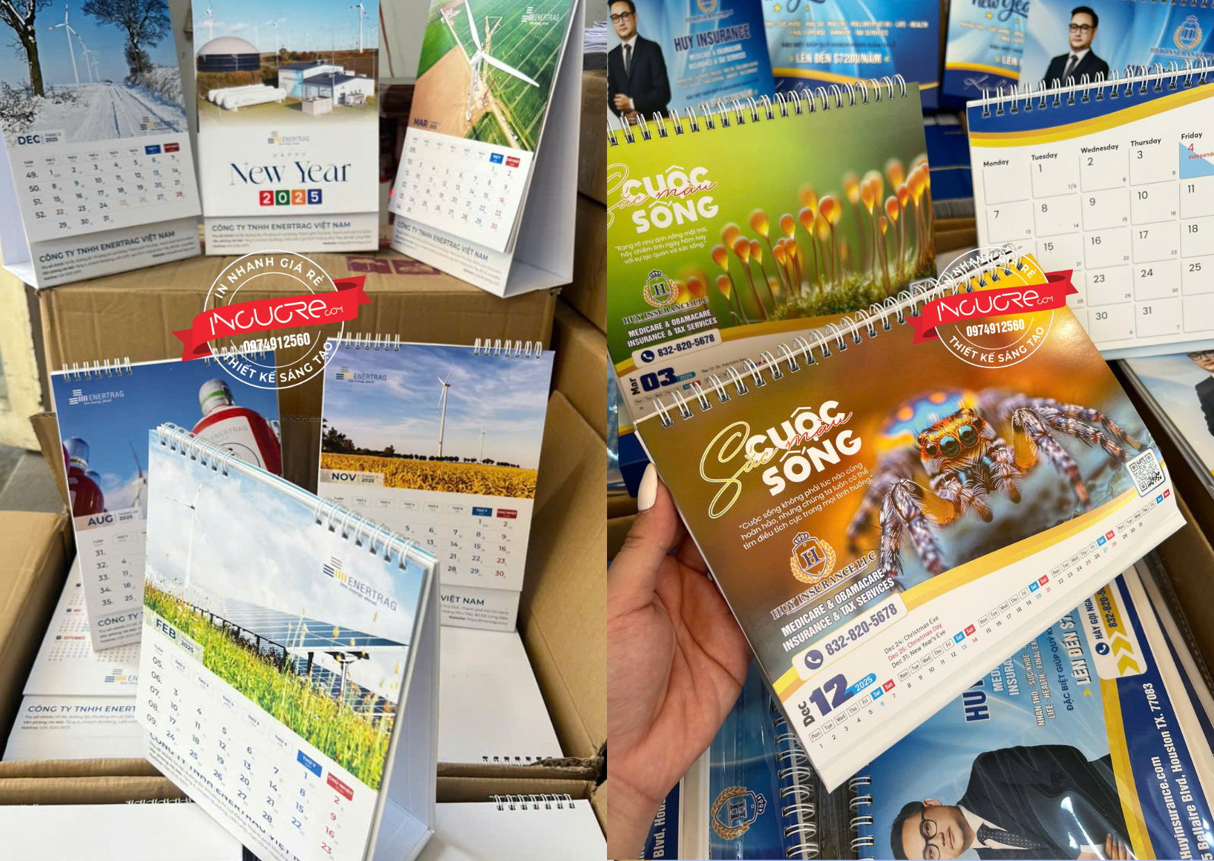 in lịch tết số lượng ít