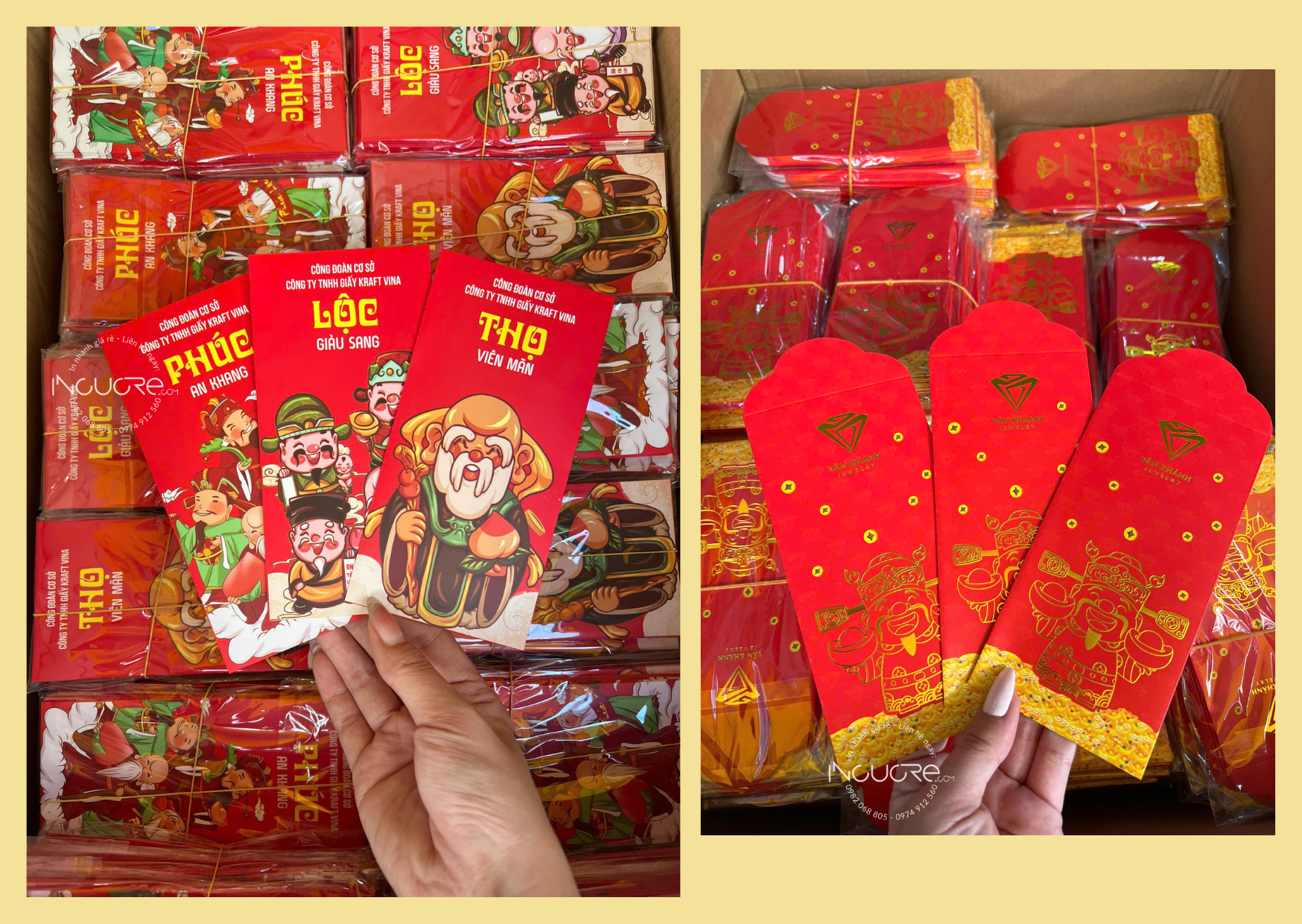 in lì xì quận Bình Thạnh