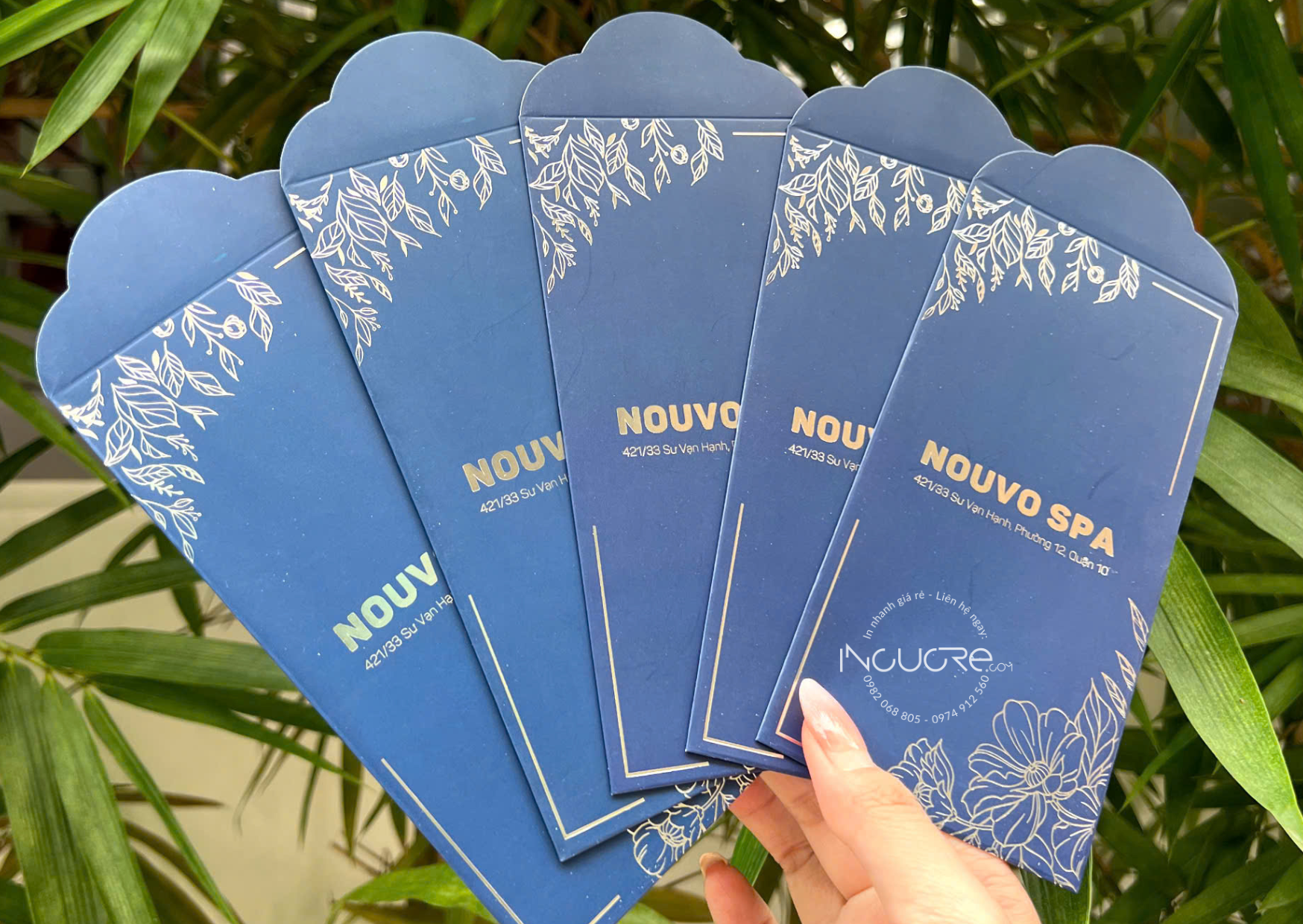 in bao lì xì ép nhũ bạc