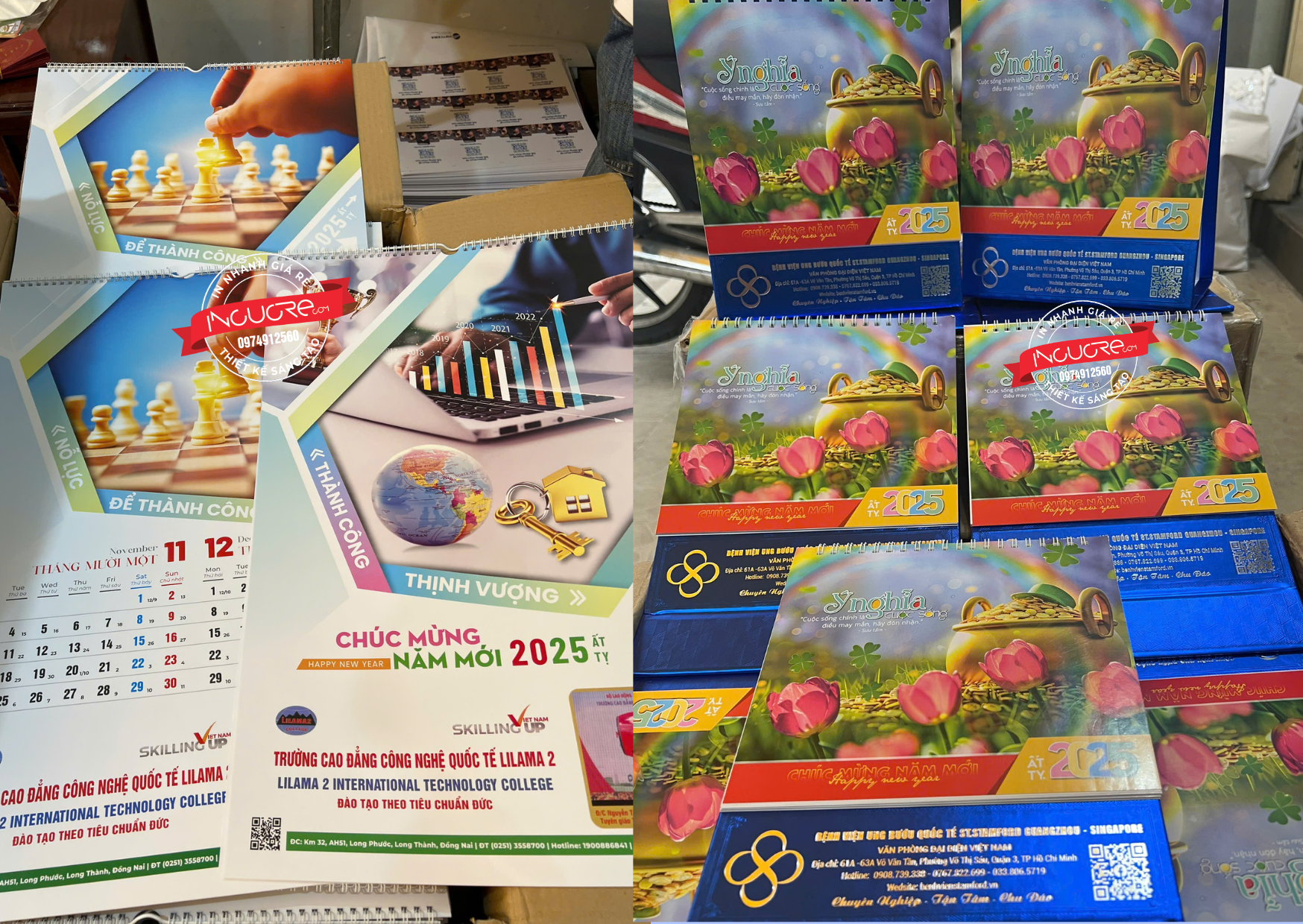 in lịch tết in logo tphcm